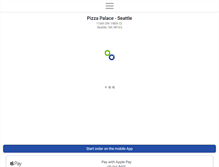 Tablet Screenshot of pizzapalaceseattle.com